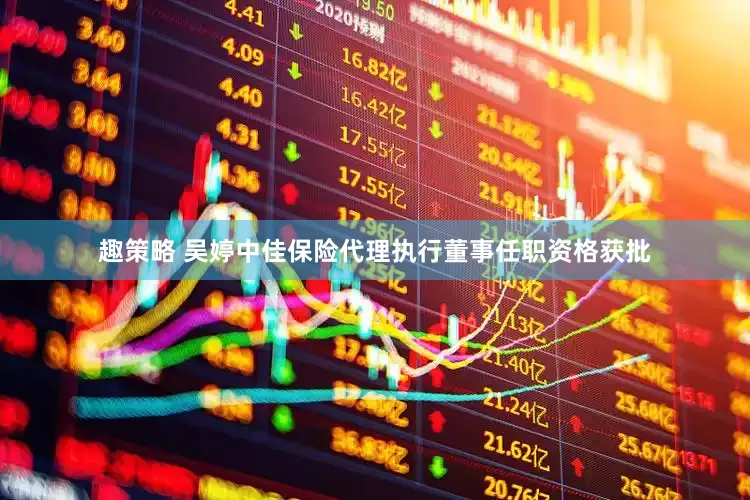 趣策略 吴婷中佳保险代理执行董事任职资格获批